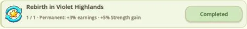 The Magic Plant rebirth task now says Completed after Claim